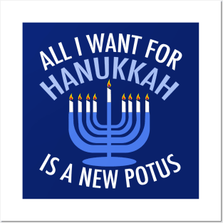 Impeach Trump Hanukkah Posters and Art